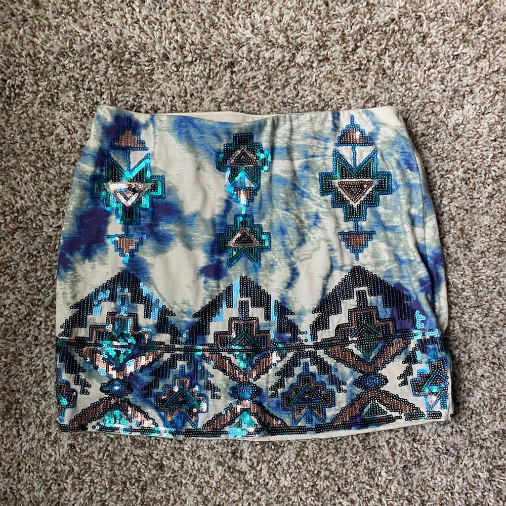 Express Sequin Mini Skirt - Size XS